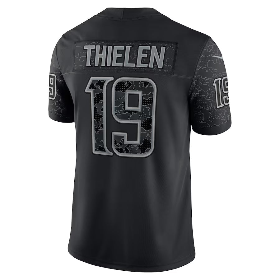 MN.Vikings #19 Adam Thielen Player Black RFLCTV Limited Football Jerseys football jersey product view 1