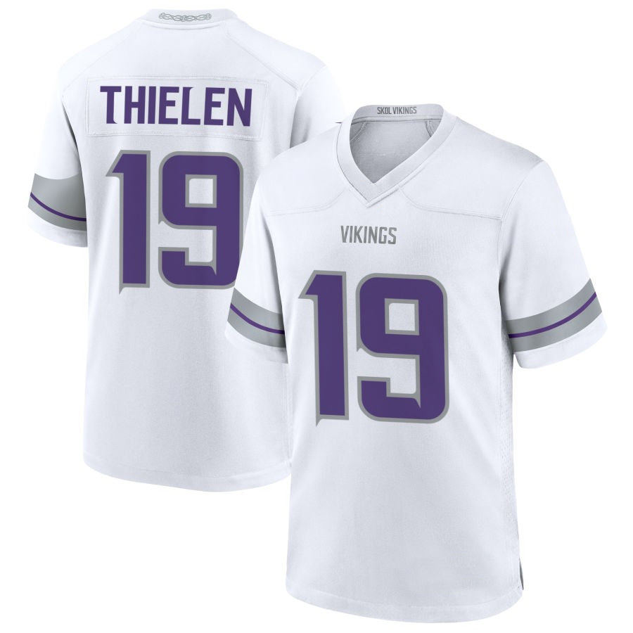 MN.Vikings #19 Adam Thielen Player White Alternate Football Jerseys football jersey product view 1