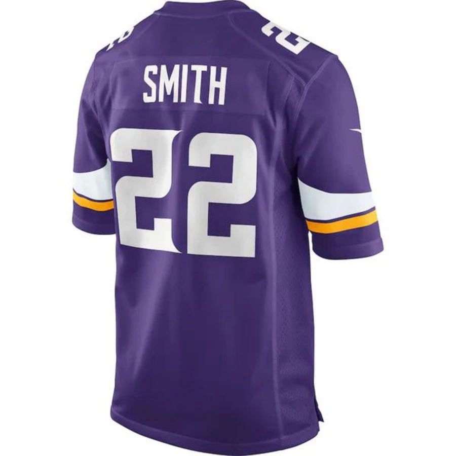 MN.Vikings #22 Harrison Smith Player Purple Game Football Jerseys football jersey product view 1