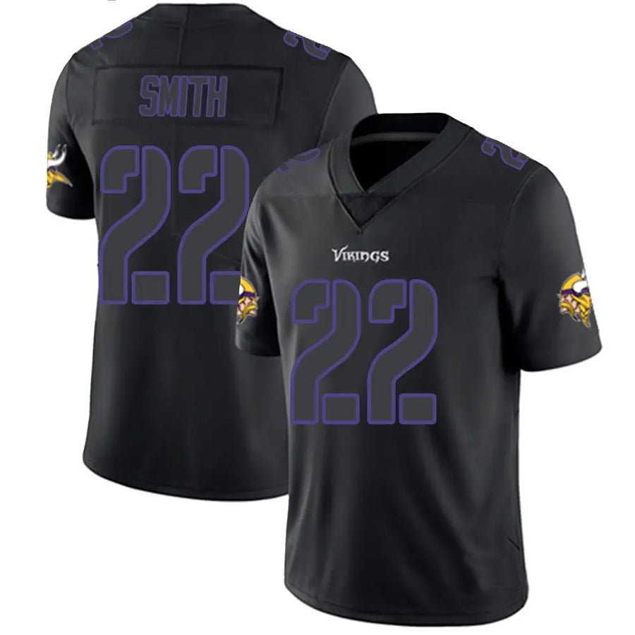 MN.Vikings #22 Harrison Smith Player Limited Black Impact Game Football Jerseys football jersey product view 1