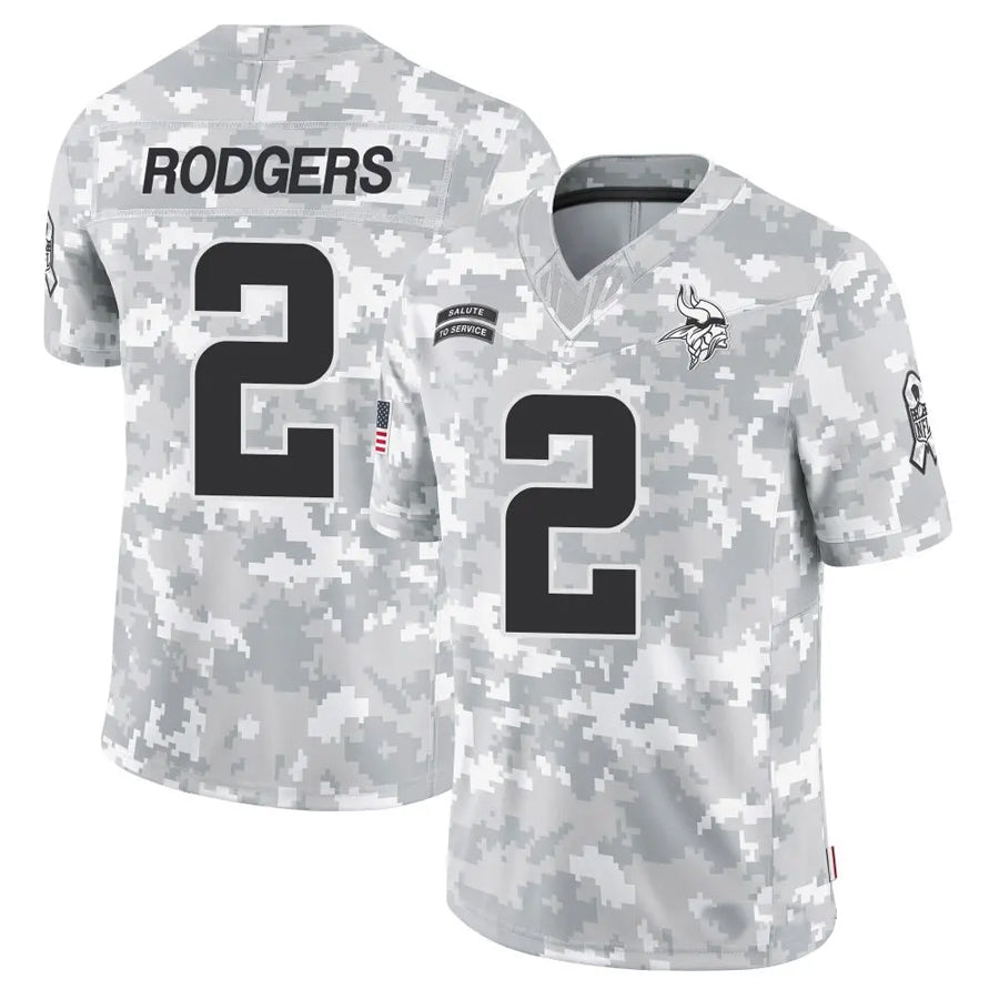 MN.Vikings #2 Isaiah Rodgers Player Arctic Camo Salute to Service Limited Football Jerseys football jersey product view 1