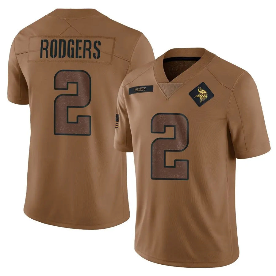 MN.Vikings #2 Isaiah Rodgers Player Brown Salute To Service Limited Football Jerseys football jersey product view 1