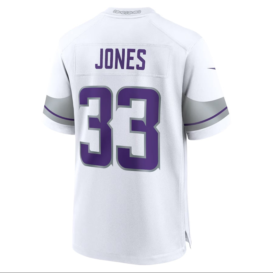 MN.Vikings #33 Aaron Jones White Game Player Stitched American Football Jerseys football jersey product view 1
