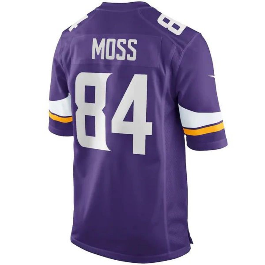 #84 Randy Moss Player MN.Vikings White Game Football Jerseys football jersey product view 1