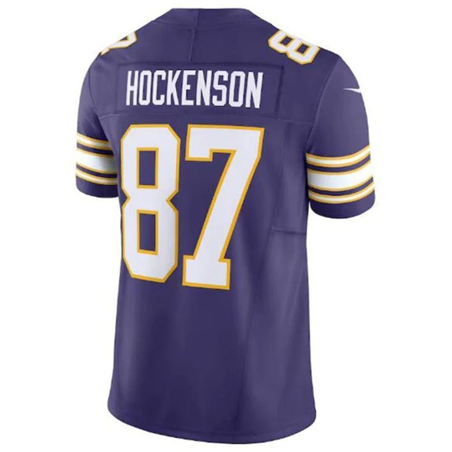 MN.Vikings #87 T.J. Hockenson Purple Classic Vapor F.U.S.E. Limited Football Jerseys football jersey product view 1