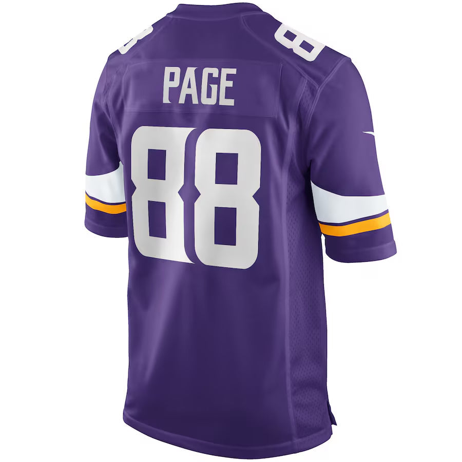 MN.Vikings #88 Alan Page Player Purple Home Game Football Jerseys football jersey product view 1