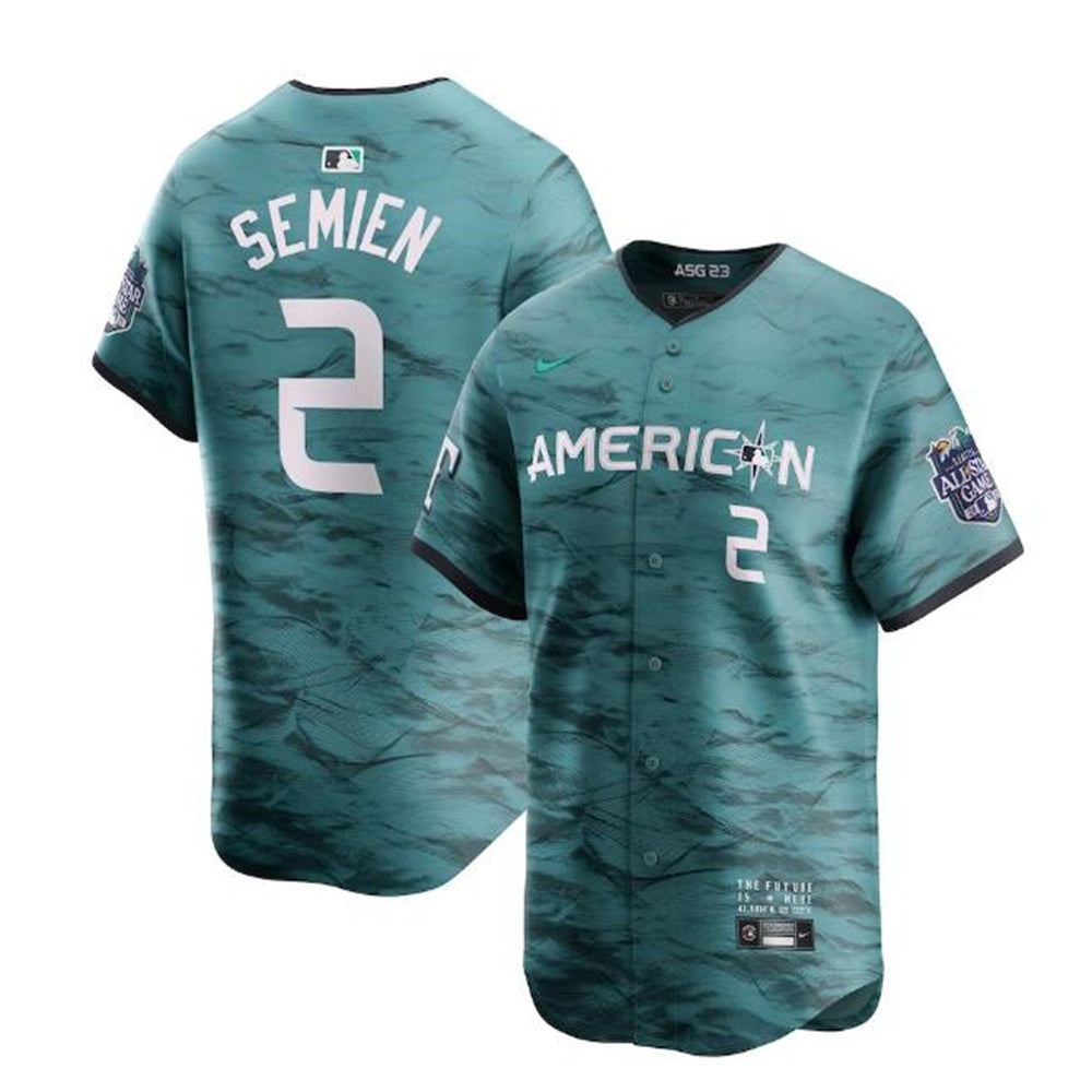 #2 Marcus Semien American League 2023 All-Star Game Limited Player Jersey - Teal Baseball Jerseys baseball jersey product view 1
