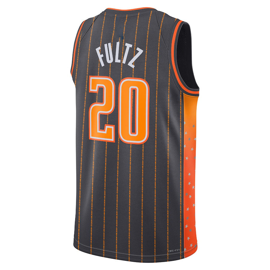 O.Magic #20 Markelle Fultz 2021-22 Swingman Jersey City Edition Anthracite Stitched American Basketball Jersey basketball jersey product view 1