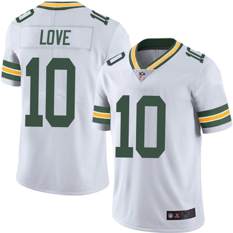 Jordan Love Green Bay Packers Jersey - White football jersey product view 1