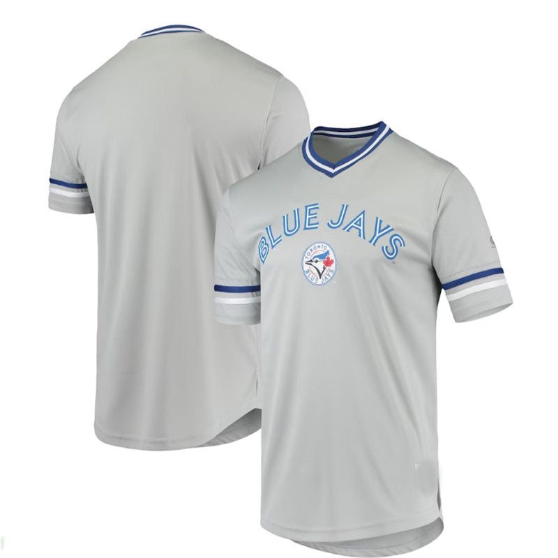 Toronto Blue Jays Gray Replica V-Neck Jersey Baseball Jerseys baseball jersey product view 1