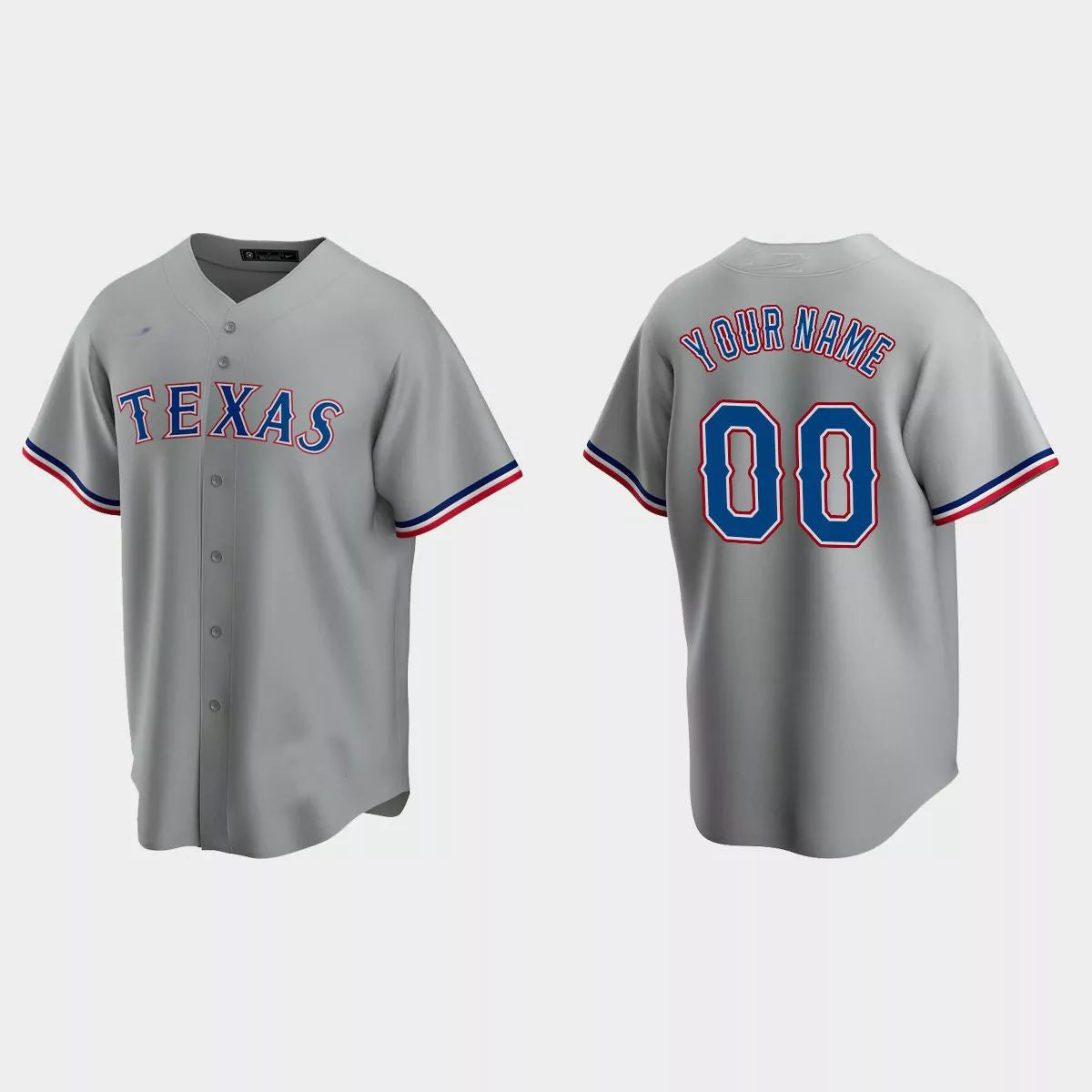 Custom Los Angeles Angels Gray Replica Road Custom Jersey Stitched Baseball Jerseys baseball jersey product view 1