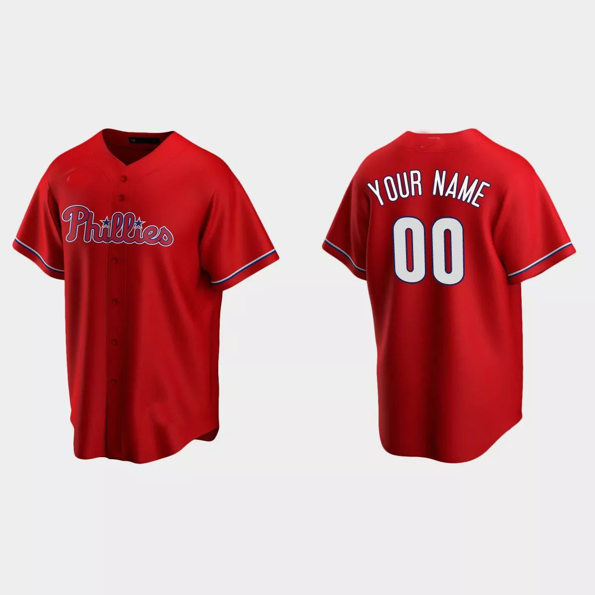 Custom Los Angeles Angels Red Replica Alternate Custom Jersey Stitched Baseball Jerseys baseball jersey product view 1