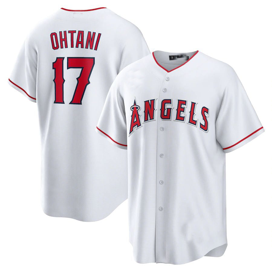 Los Angeles Angels #17 Shohei Ohtani White Home Replica Player Name Jersey Men Youth Women Baseball Jerseys baseball jersey product view 1