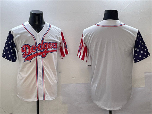 Los Angeles Dodgers Blank White Limited Stitched Baseball Jersey baseball jersey product view 1