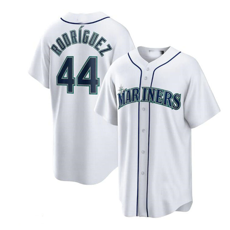 Seattle Mariners #44 Julio Rodriguez White Home Replica Player Jersey Baseball Jerseys baseball jersey product view 1