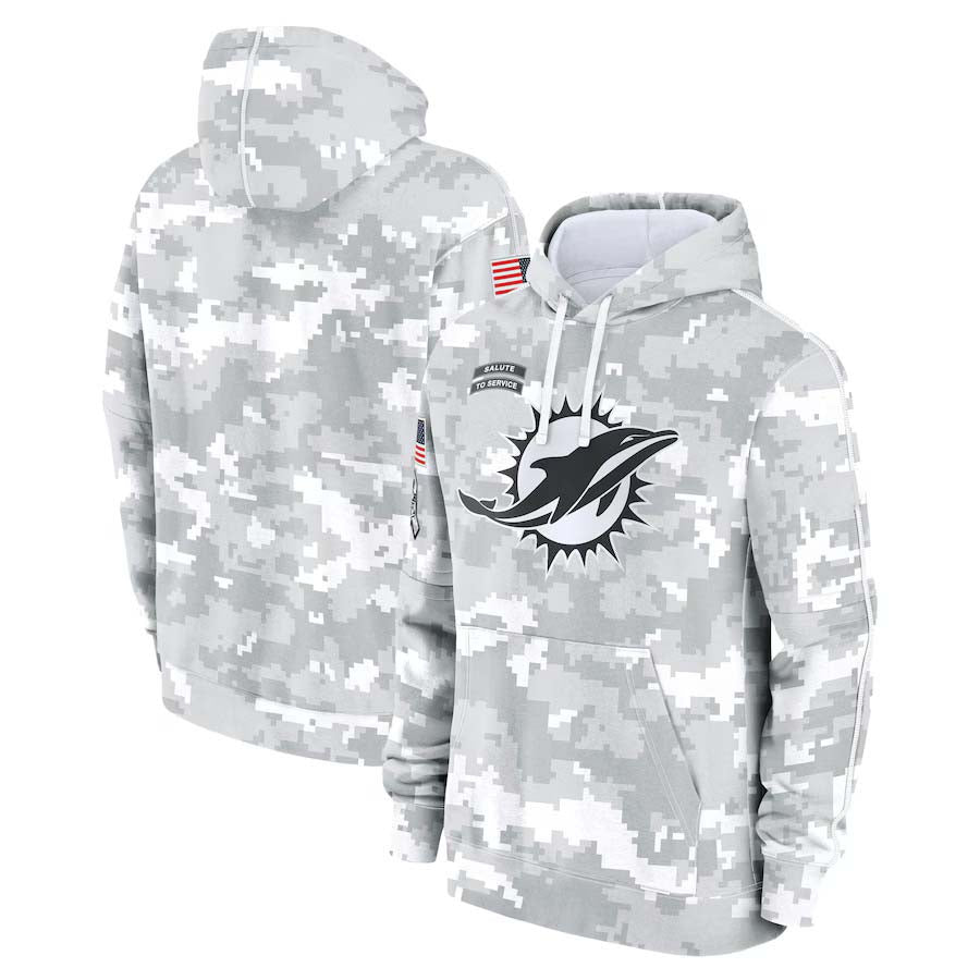 M.Dolphins Salute To Service Club Pullover Hoodie Player Jersey Birthday gifts Stitched American Football Jerseys football jersey product view 1
