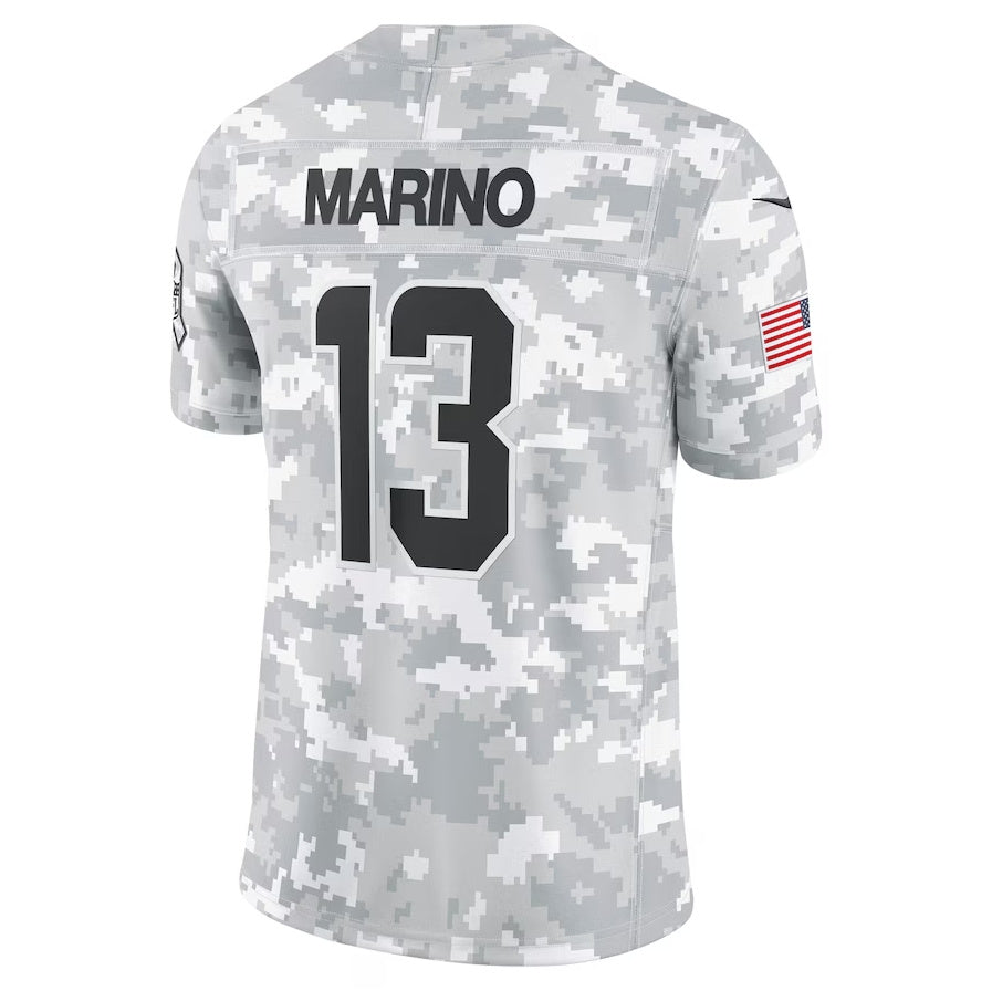 M.Dolphins #13 Dan Marino Player Arctic Camo Salute to Service Limited Stitched American Football Jerseys football jersey product view 1