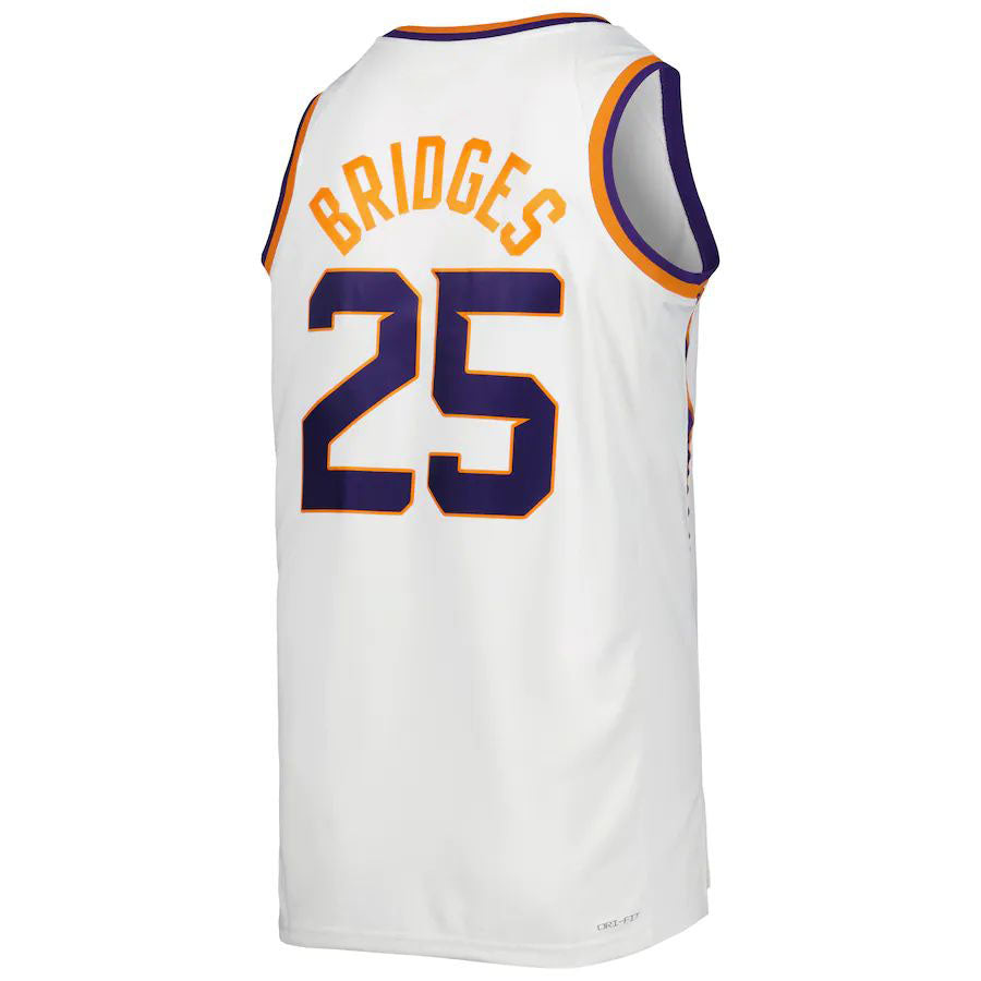 P.Suns #25 Mikal Bridges Unisex 2022-23 Swingman Jersey White Association Edition Stitched American Basketball Jersey basketball jersey product view 1