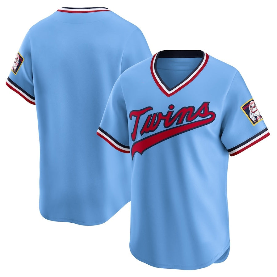 Minnesota Twins Cooperstown Collection Limited Jersey - Light Blue Stitched Baseball Jersey baseball jersey product view 1