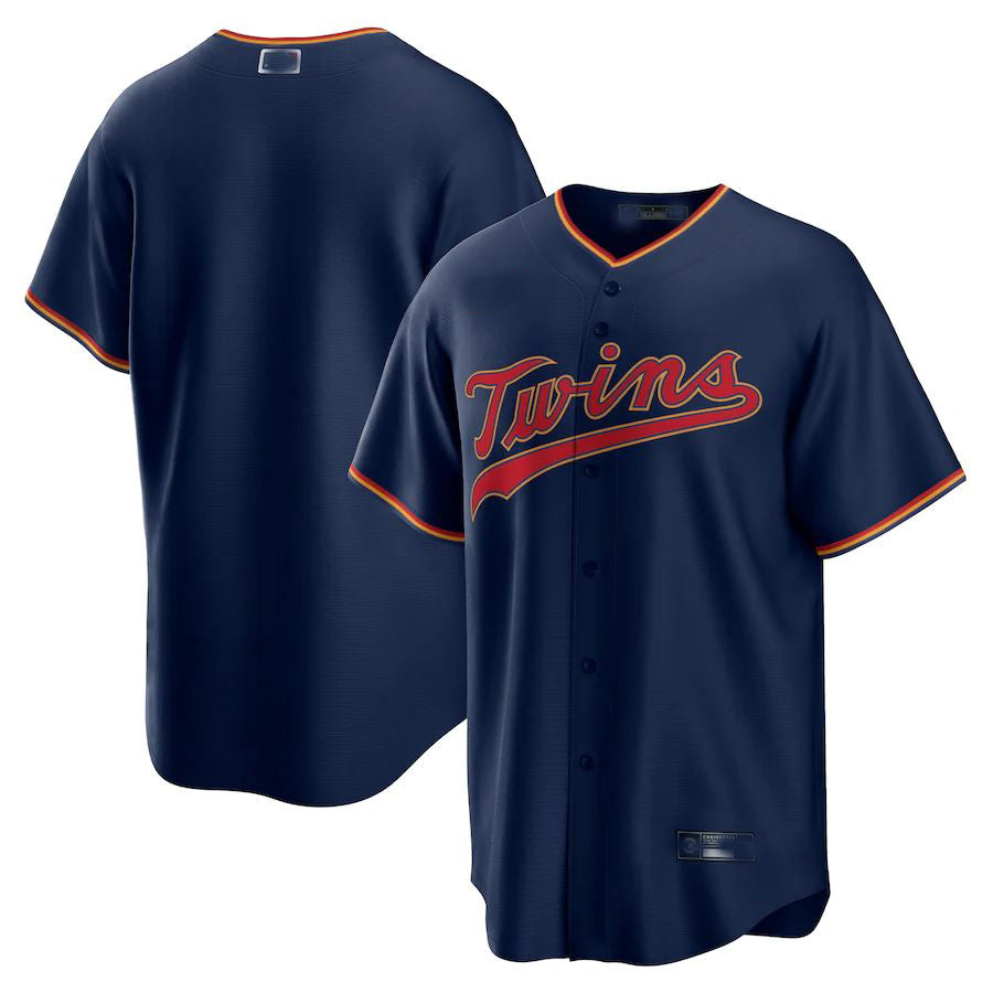 Minnesota Twins Navy Alternate Replica Team Jersey Baseball Jerseys baseball jersey product view 1