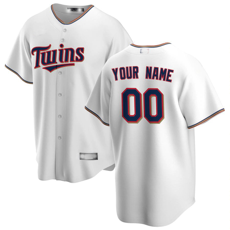 Custom Minnesota Twins Home Replica Custom Jersey Baseball Jerseys baseball jersey product view 1