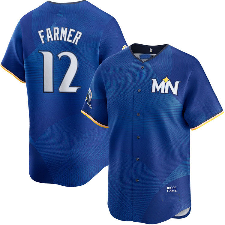 Minnesota Twins #12 Kyle Farmer City Connect Limited Baseball Jersey baseball jersey product view 1