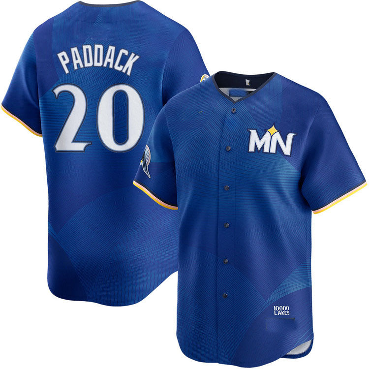Minnesota Twins #20 Chris Paddack City Connect Limited Baseball Jersey baseball jersey product view 1