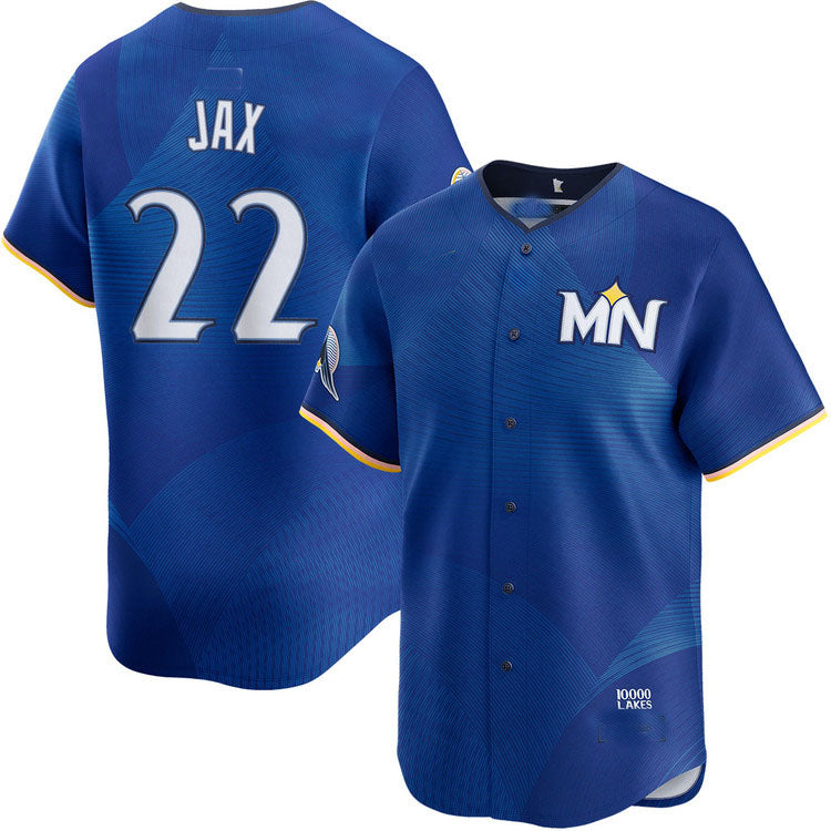 Minnesota Twins #22 Griffin Jax City Connect Limited Baseball Jersey baseball jersey product view 1