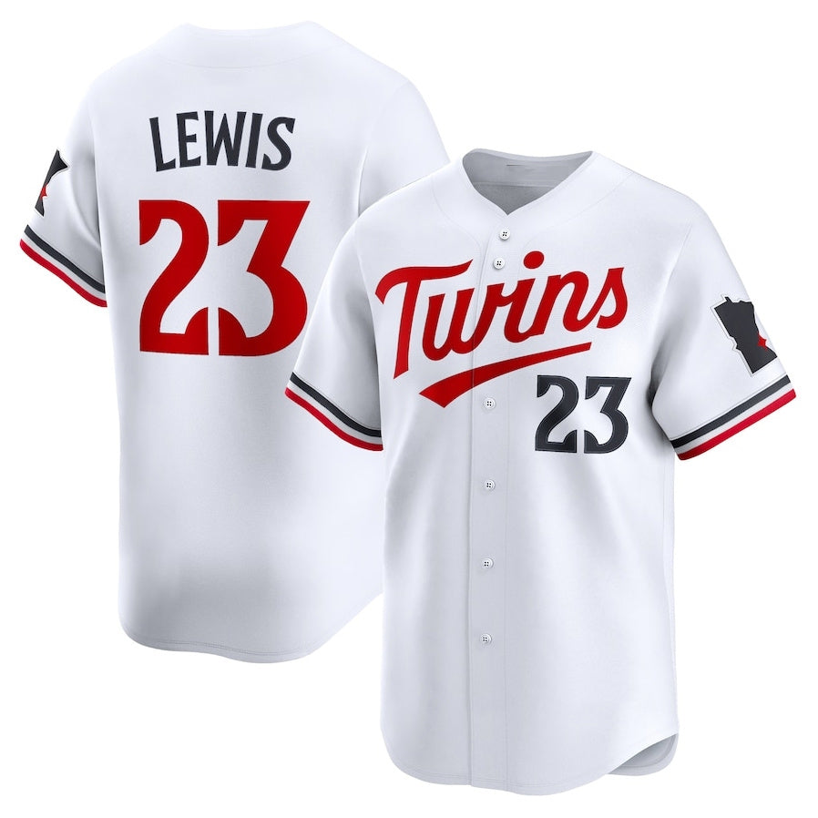 Minnesota Twins #23 Royce Lewis Home Limited Player Jersey - White Stitched Baseball Jersey baseball jersey product view 1