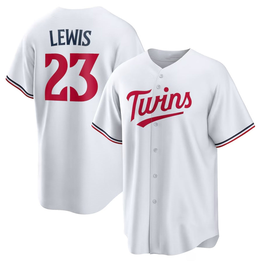 Minnesota Twins #23 Royce Lewis Replica Player Jersey - White Stitched Baseball Jersey baseball jersey product view 1