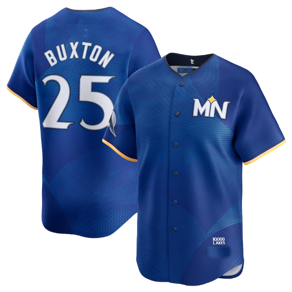 Minnesota Twins #25 Byron Buxton Royal 2024 City Connect Limited Baseball Jersey baseball jersey product view 1