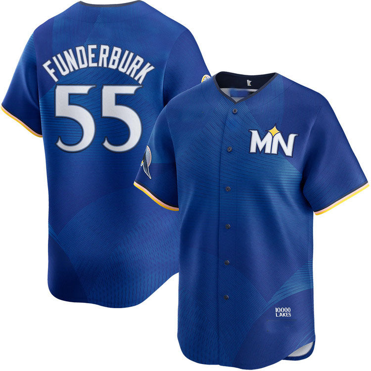 Minnesota Twins #55 Kody Funderburk City Connect Limited Baseball Jersey baseball jersey product view 1