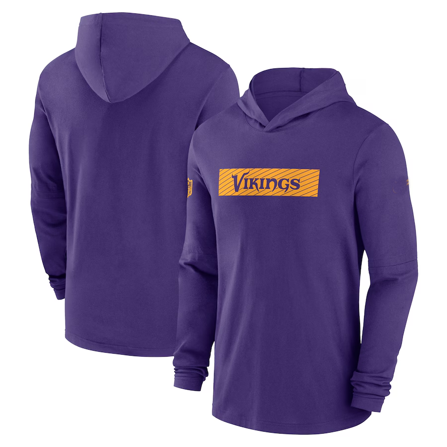 MN.Vikings Salute To Service Club Pullover Hoodie Stitched American Football Jerseys Player Game Jersey football jersey product view 1