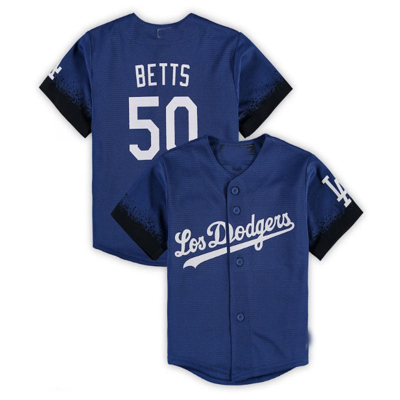 Los Angeles Dodgers #50 Mookie Betts City Connect Replica Player Jersey - Royal Baseball Jerseys baseball jersey product view 1
