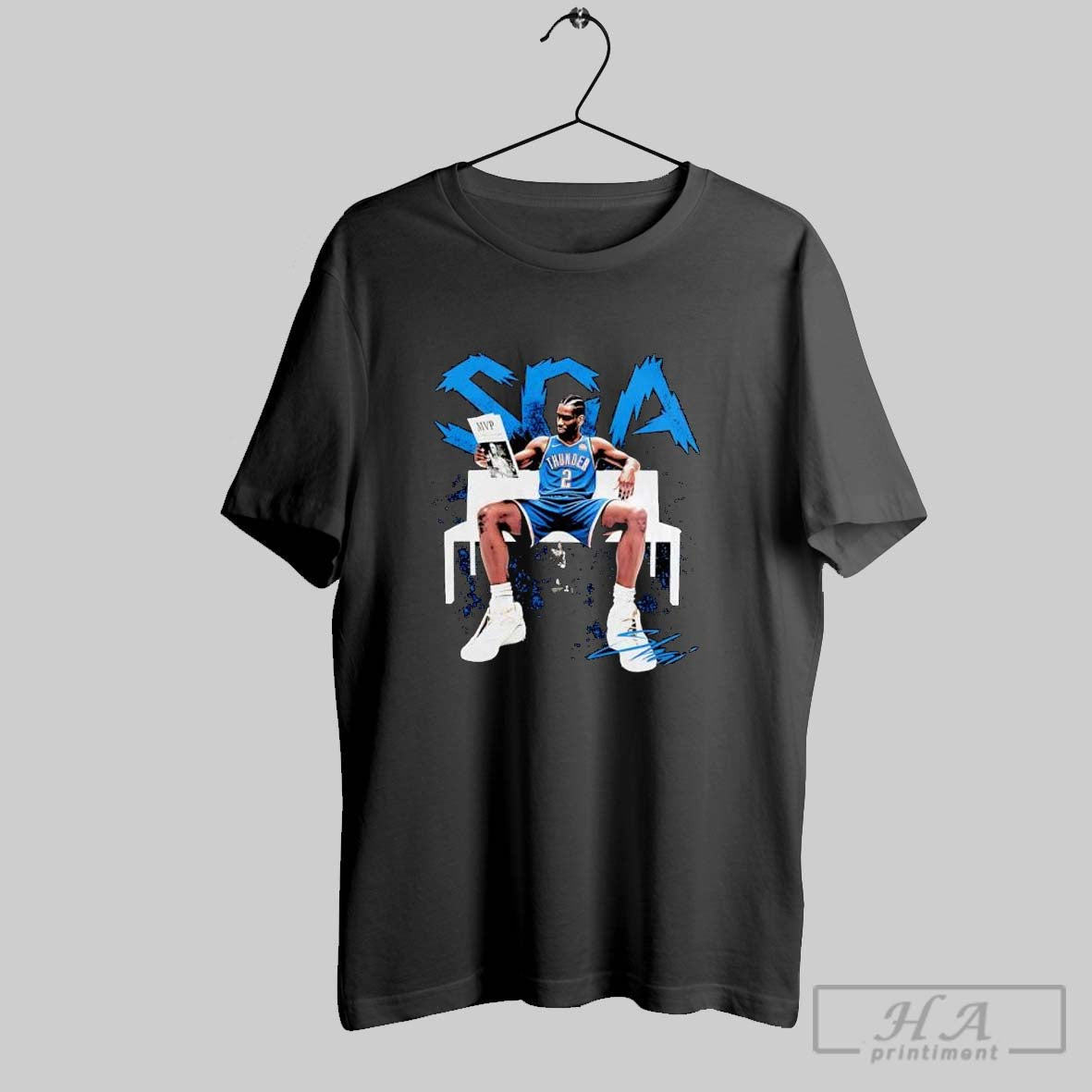 Nba Shai Gilgeous Alexander Okc Sit And Read The - Adult & Kids T-Shirts, Sweatshirts & Hoodies apparel design preview 1