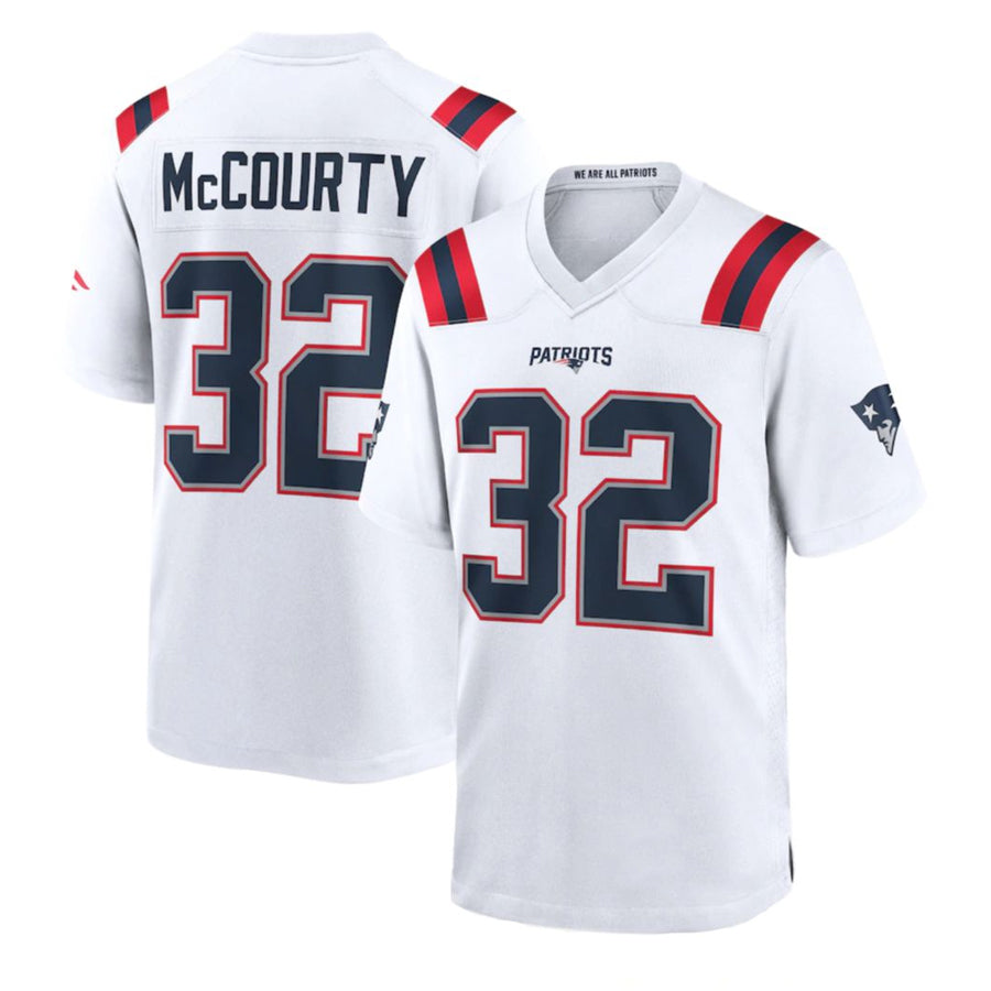 NE.Patriots #32 TreVeyon Henderson Player White Home Game Football Jerseys football jersey product view 1
