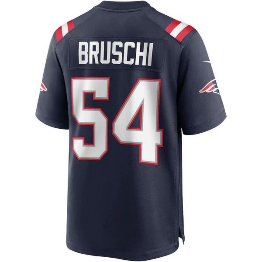 #54 Tedy Bruschi Player NE.Patriots Navy Game Football Jerseys football jersey product view 1