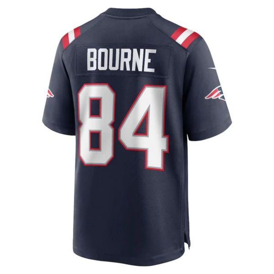 #84 Kendrick Bourne Player NE.Patriots Navy Game Football Jerseys football jersey product view 1