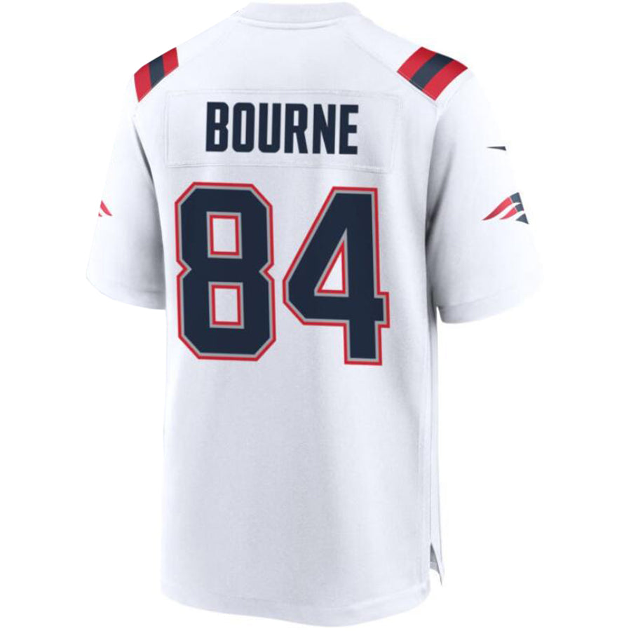#84 Kendrick Bourne Player NE.Patriots White Game Football Jerseys football jersey product view 1