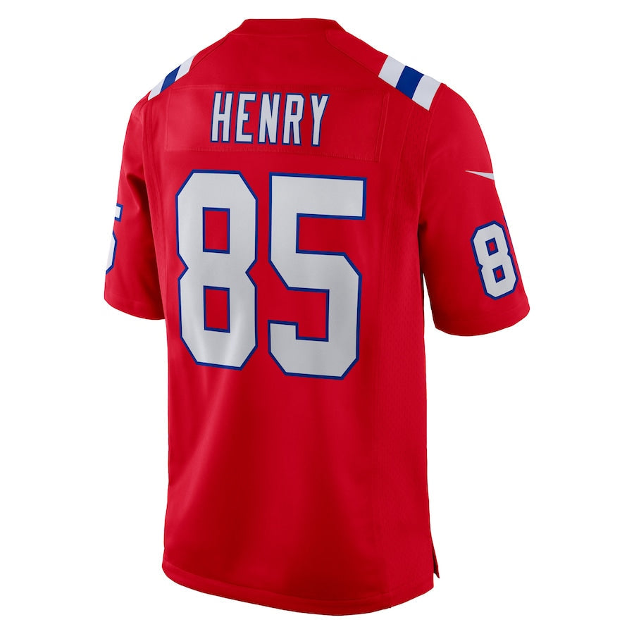 NE.Patriots #85 Hunter Henry Player Navy Red Home Game Football Jerseys football jersey product view 1