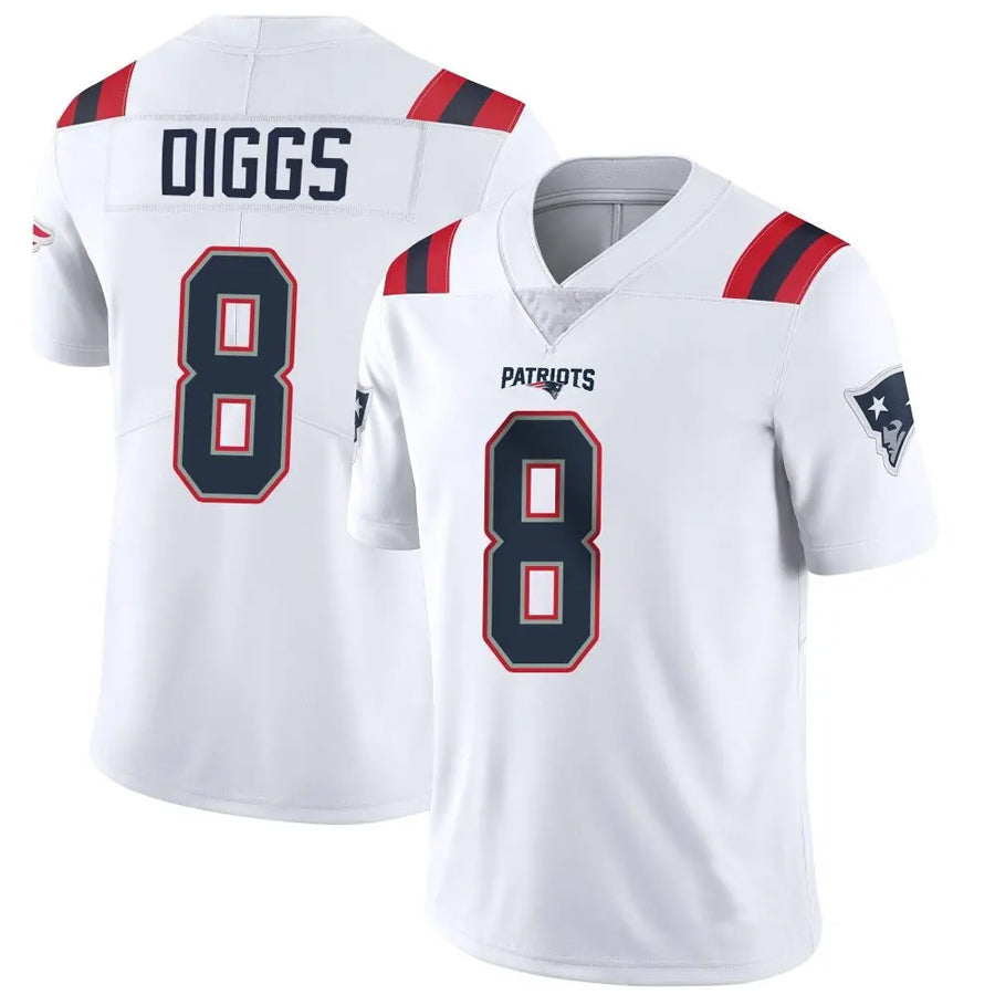 NE.Patriots #8 Stefon Diggs Player White Vapor Limited Game Football Jerseys football jersey product view 1