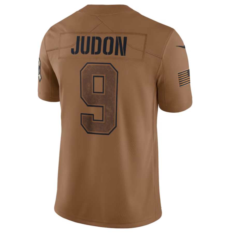 #9 Matthew Judon Player NE.Patriots Brown Salute To Service Limited Football Jerseys football jersey product view 1