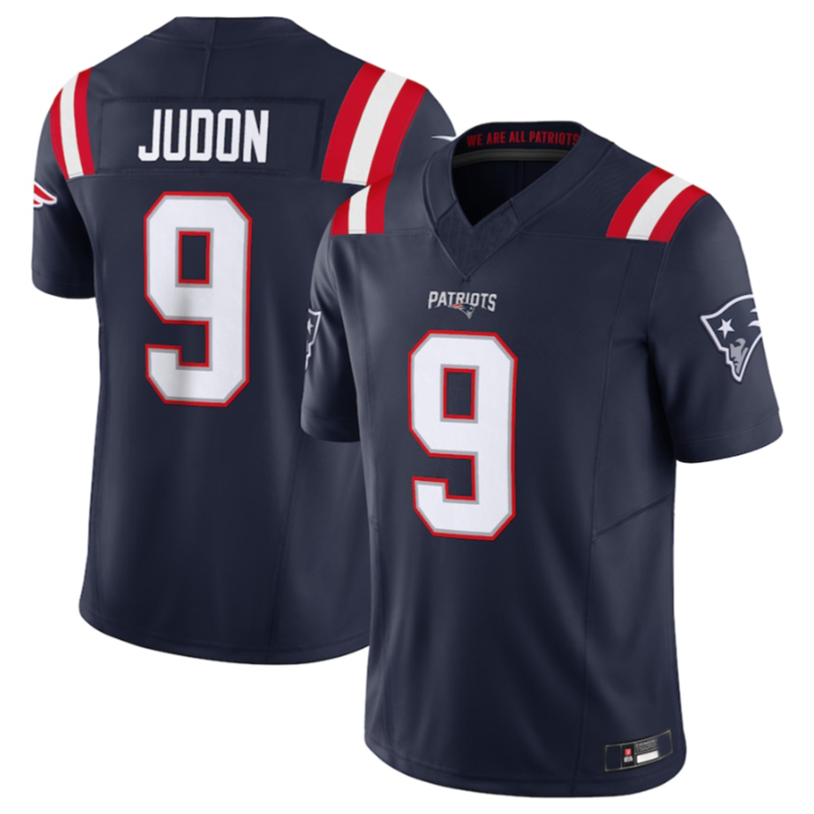 #9 Matthew Judon Player NE.Patriots Navy Vapor F.U.S.E. Limited Football Jerseys football jersey product view 2