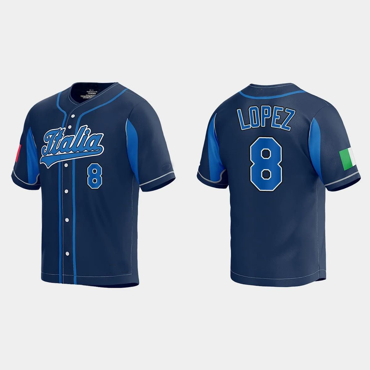 #8 NICKY LOPEZ WORLD BASEBALL CLASSIC 2023 WORLD BASEBALL CLASSIC JERSEY ¨C NAVY Stitches Baseball Jerseys baseball jersey product view 1