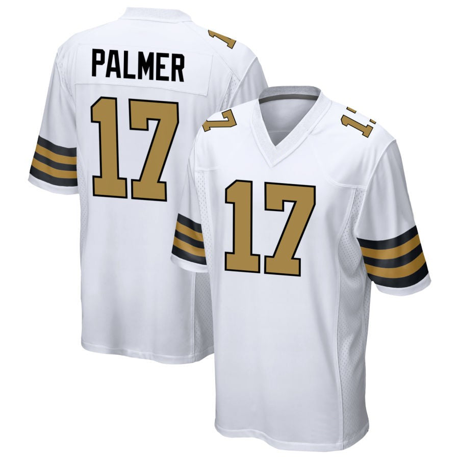 NO.Saints #17 Trey Palmer Player White Alternate Game Football Jerseys football jersey product view 1
