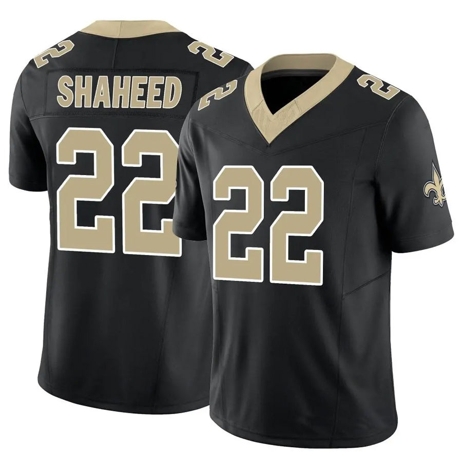 NO.Saints #22 Rashid Shaheed Player Black Vapor F.U.S.E. Limited Football Jerseys football jersey product view 1