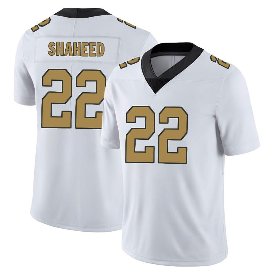 NO.Saints #22 Rashid Shaheed Player Limited White Game Football Jerseys football jersey product view 1