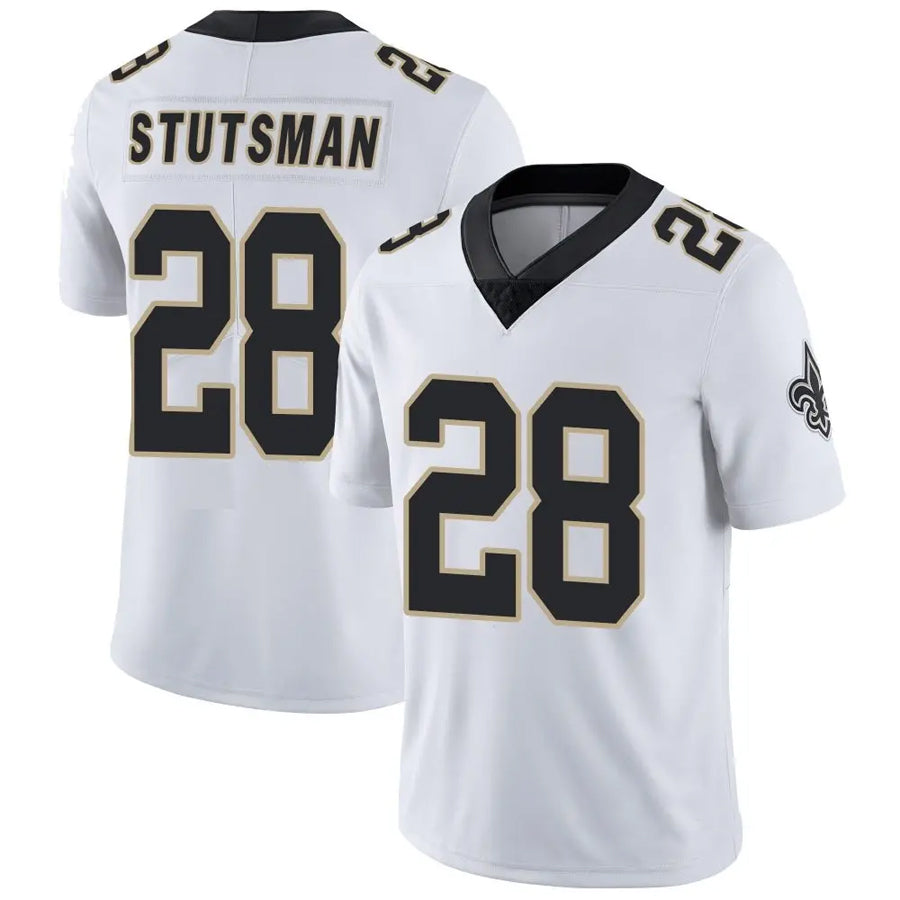 NO.Saints #28 Danny Stutsman Player White Vapor F.U.S.E. Limited Football Jerseys football jersey product view 1