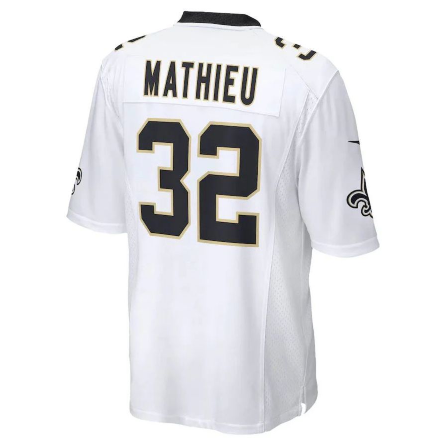 NO.Saints #32 Tyrann Mathieu Player White Game Football Jerseys football jersey product view 1