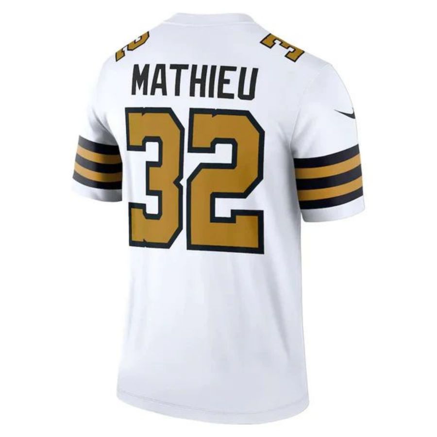 #32 Tyrann Mathieu Player NO.Saints White Legend Stitched Football Jerseys football jersey product view 1